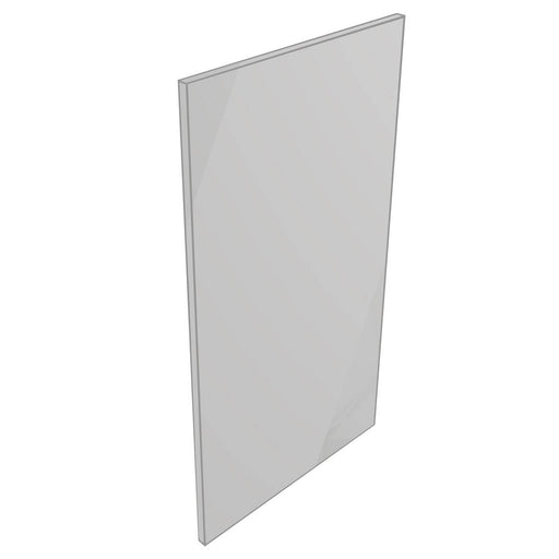 End panel Gloss Light Grey Melamine-Faced Chipboard High-Gloss Finish 900mm - Image 1