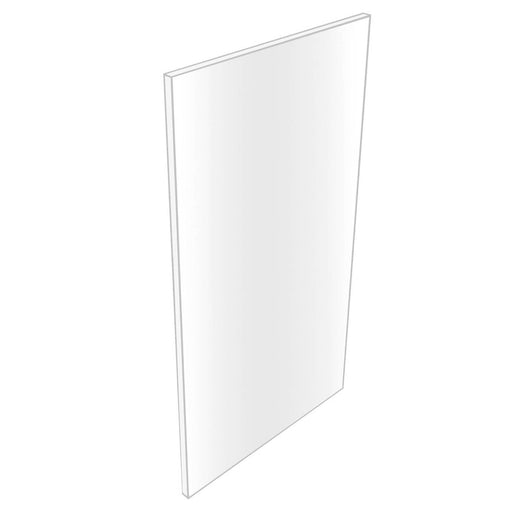 Bathroom Cabinet End Panel Gloss White Straight Edge Contemporary (H)900mm - Image 1