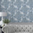 Laura Ashley Wallpaper Matt Blue Animal Smooth Strippable Washable 5.2m² - Image 5