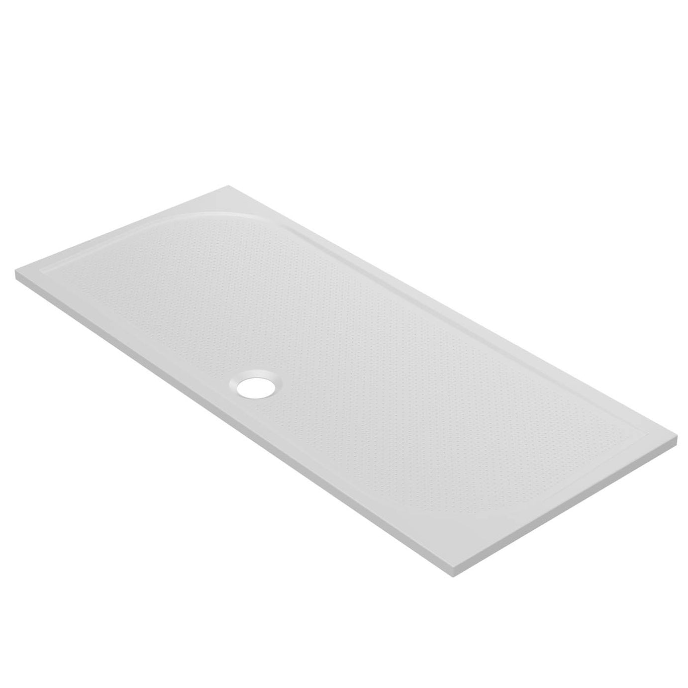 GoodHome Limski White Rectangular Centre drain Shower tray (L)1600mm (W)700mm (H) 27mm - Image 6