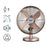 Tower Table Fan 12" Antique Oscillating Powerful Airflow Durable Compact 35W - Image 2