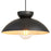 Pendant Ceiling Light LED Steel Matt Black Dome Shade Modern (Dia)380mm - Image 2