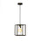 Pendant Ceiling Light LED Glass Steel Matt Bronze Effect Square Adjustable - Image 2