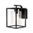 Wall Light LED Cube Clear Glass Bubble Metal Matt Black Indoor Industrial - Image 2