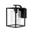 Wall Light LED Cube Clear Glass Bubble Metal Matt Black Indoor Industrial - Image 3