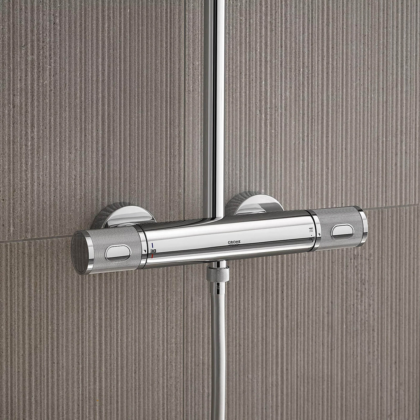Grohe Vitalio Joy 260 Thermostatic Mixer Shower 2 Head Chrome - Image 7