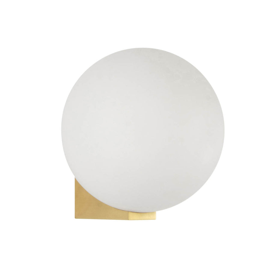 Spa Wall Light LED Frosted Glass Metal Globe Bathroom Satin Brass G9 28W - Image 3