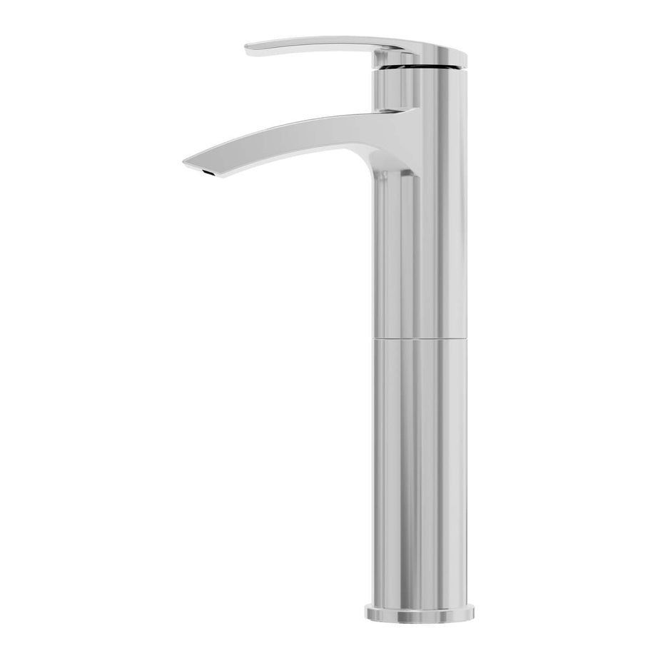 Bathroom Basin Tap Mixer Chrome Tall Single Lever Waterfall Cascade Spout Modern - Image 3