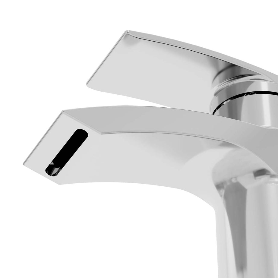 Bathroom Basin Tap Mixer Chrome Tall Single Lever Waterfall Cascade Spout Modern - Image 4