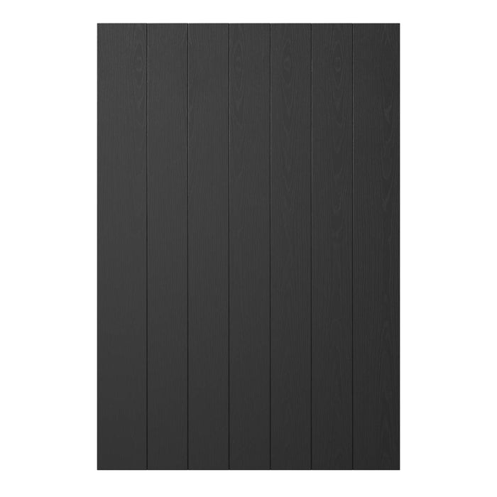 GoodHome Verbena Matt charcoal shaker Standard End panel (H)900mm (W)610mm - Image 1