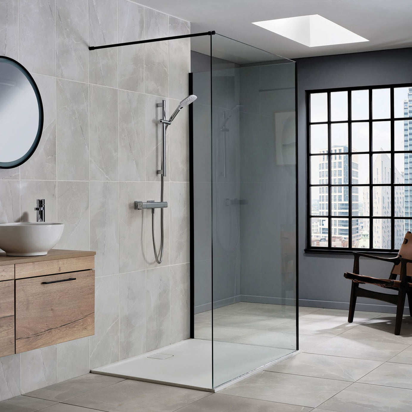 Triton Thermostatic Mixer Shower Velino Chrome Wall-mounted  & 1.5m hose length - Image 3