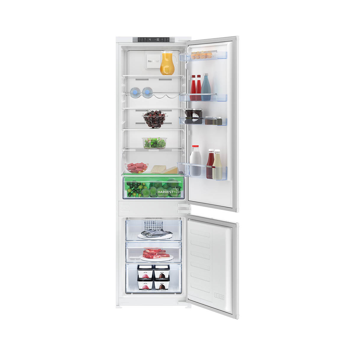 Beko Fridge Freezer 284L BCND4V973 Integrated 70:30 Frost Free 2 Doors 193.5cm - Image 1
