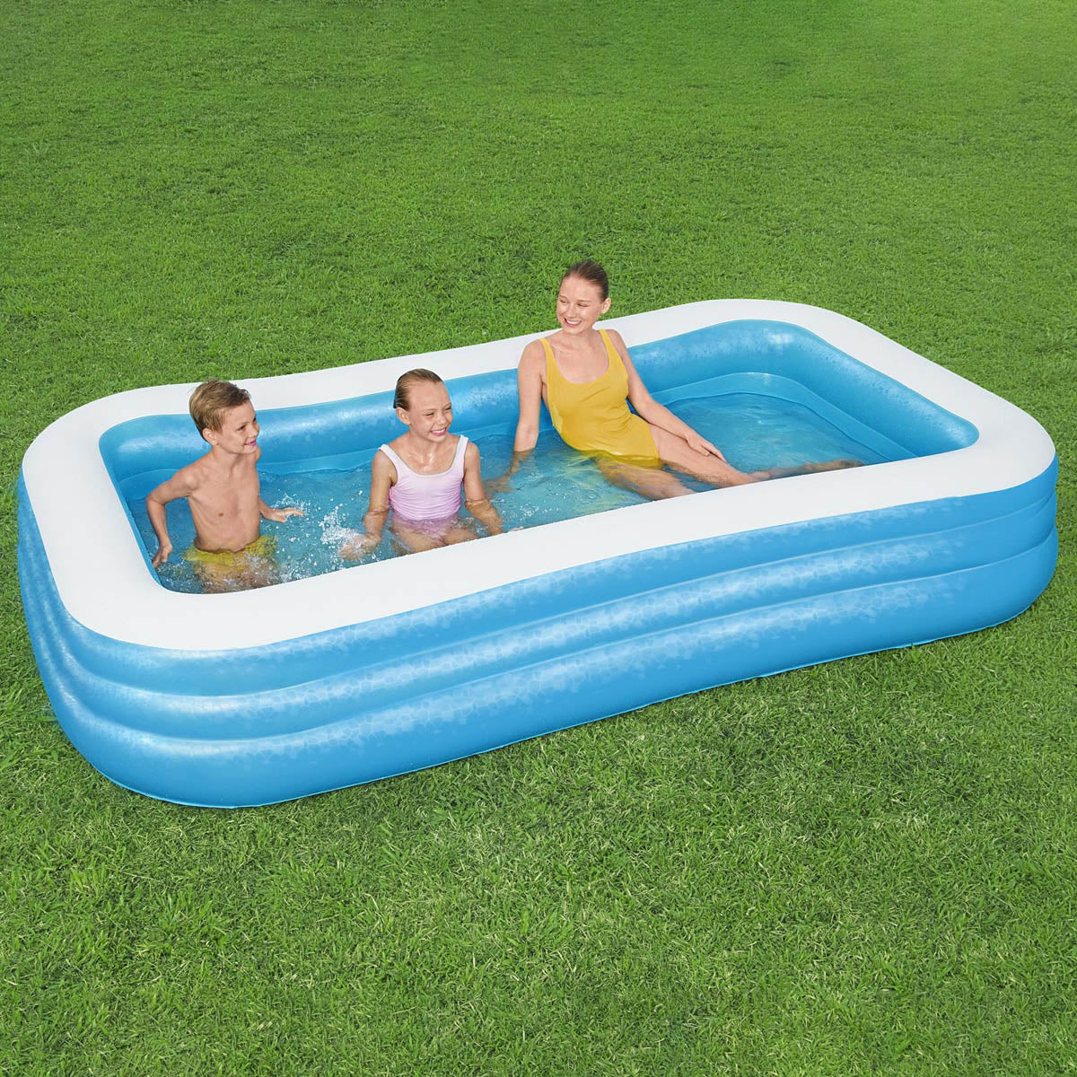 Bestway Inflatable Paddling Pool 10ft Blue Garden Summer Family Fun Swimming - Image 2