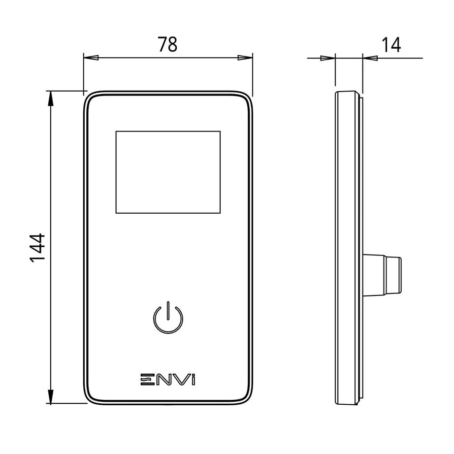 Triton Gloss Silver effect Thermostatic Electric Shower, 9kW - Image 7