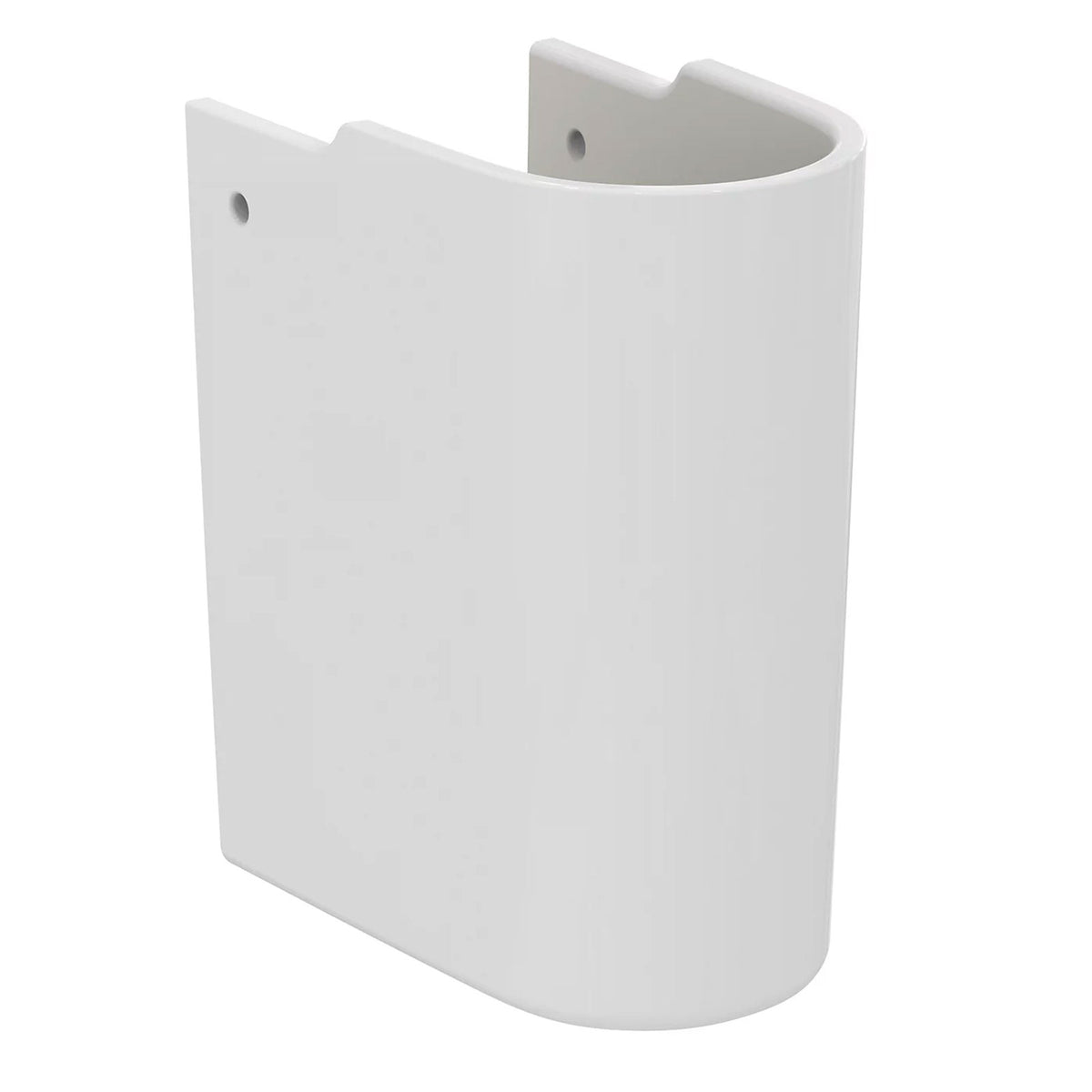 Ideal Standard i.life S Semi Pedestal Gloss White Wall Hung Basin Support - Image 1