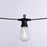 Outdoor Festoon String Lights 20 LED Plastic Black Warm White Weatherproof - Image 3