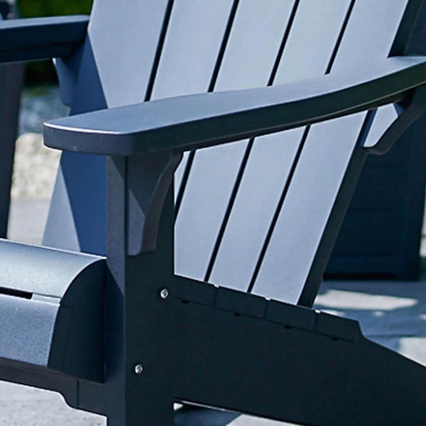Keter Adirondack Garden Chair Grey Resin Outdoor Patio Furniture - Image 8