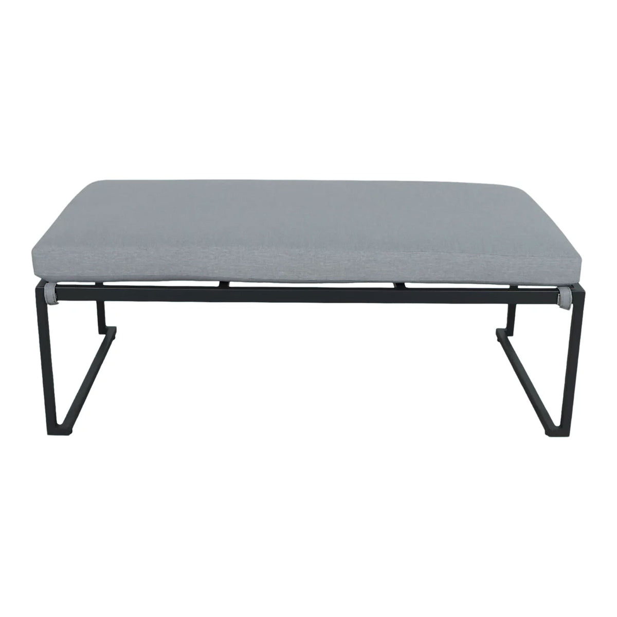 Inca Grey Metal 4 Seater Modular Dining Set Outdoor Garden Furniture - Image 7