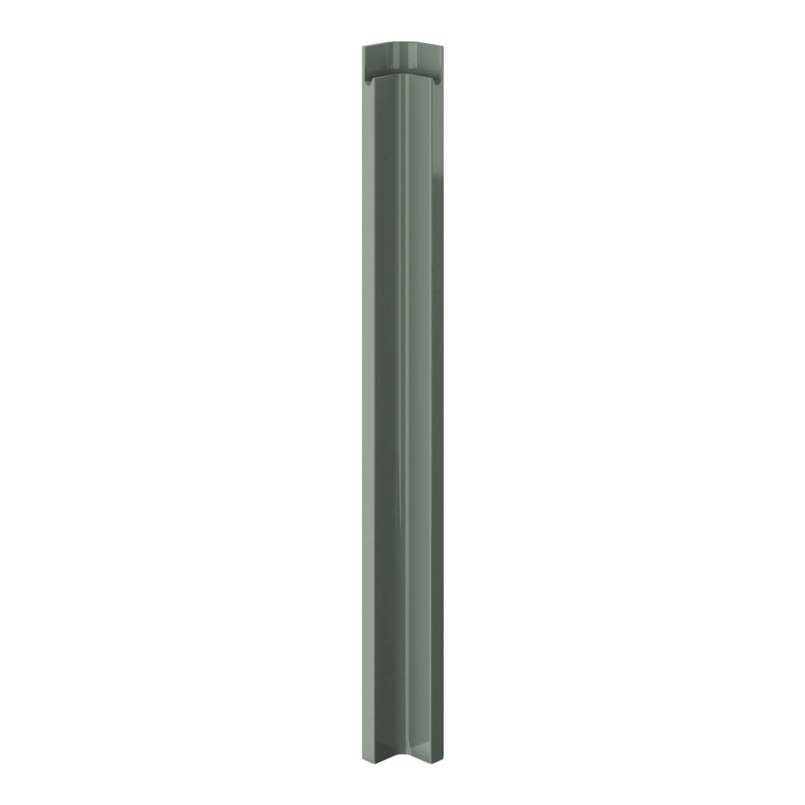GoodHome Garcinia Gloss reed green Standard Corner post, (W)59mm (H)715mm - Image 1