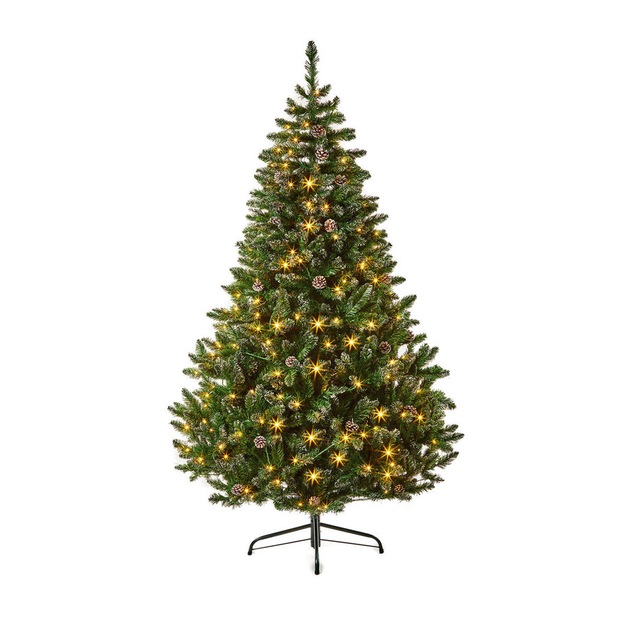 Christmas Tree Artificial Green Pre-lit Colour Changing LED Indoor Durable 6ft - Image 1