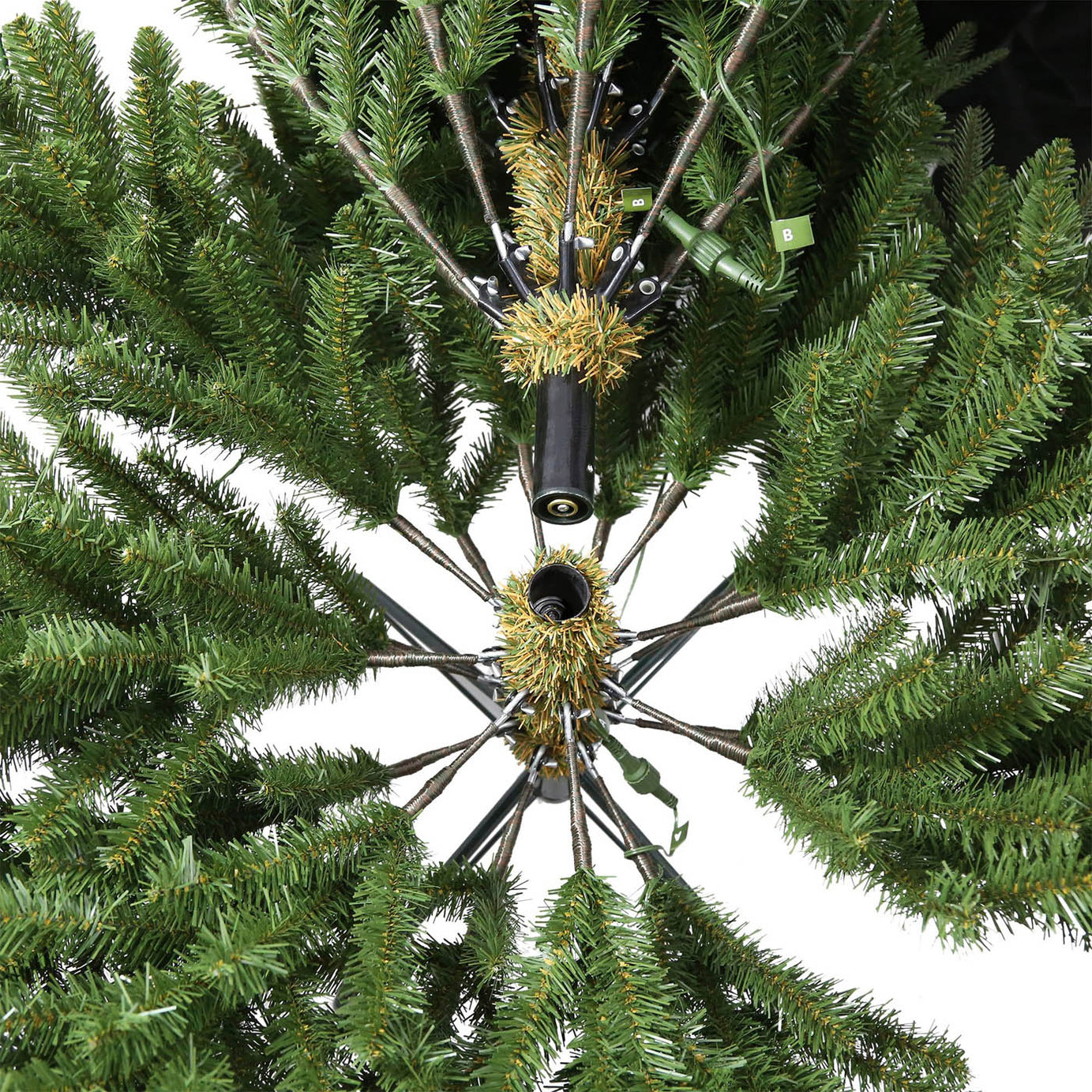 Christmas Tree Green Pre-lit Artificial Full Fraser Fir Warm White Indoor 6ft - Image 6