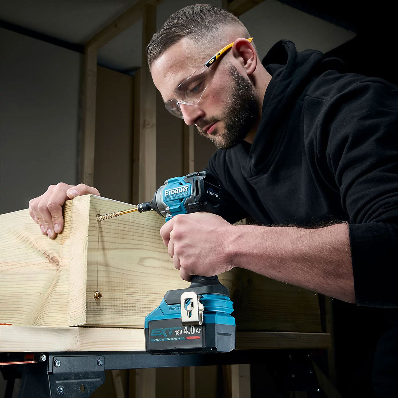 Erbauer Elite Impact Driver ERI1094IPD 18V EXT Brushless Compact Body Only - Image 3
