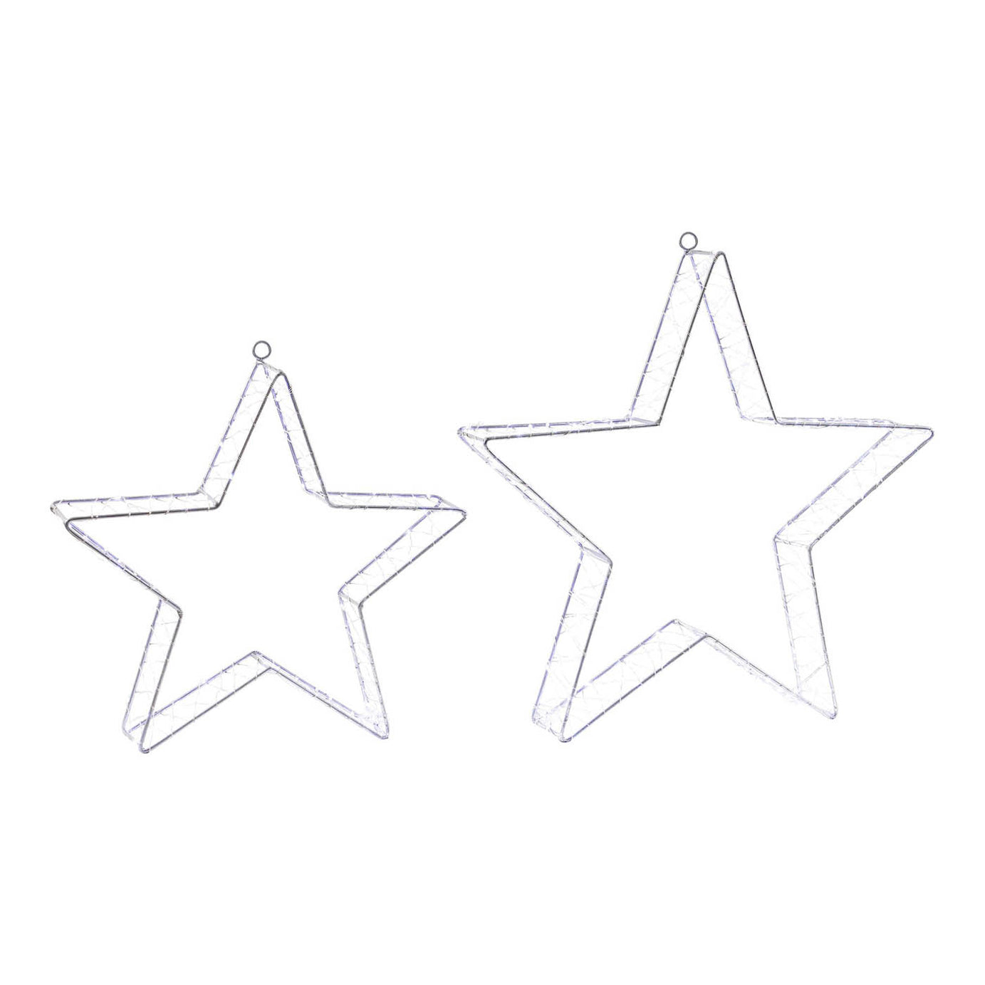 535 LED Stars Christmas Silhouette Ice And Warm White Timer Indoor  Home - Image 7