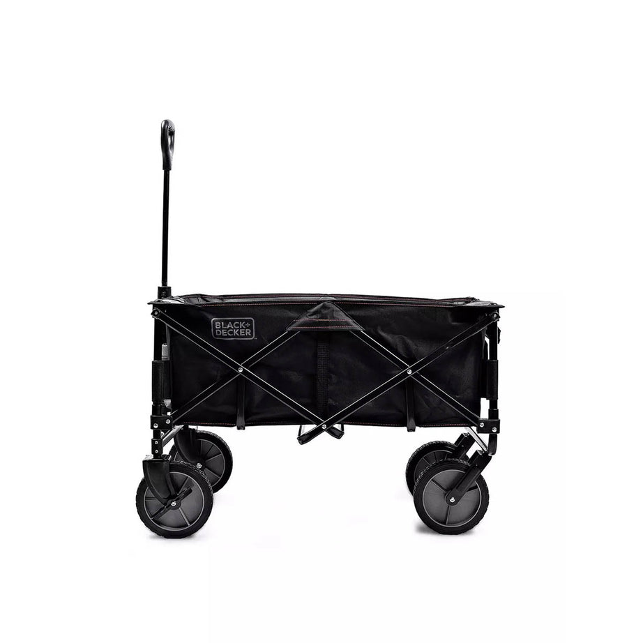 Black+Decker Collapsible Wagon Garden Cart Trolley Wheelbarrow Folding 80kg - Image 3