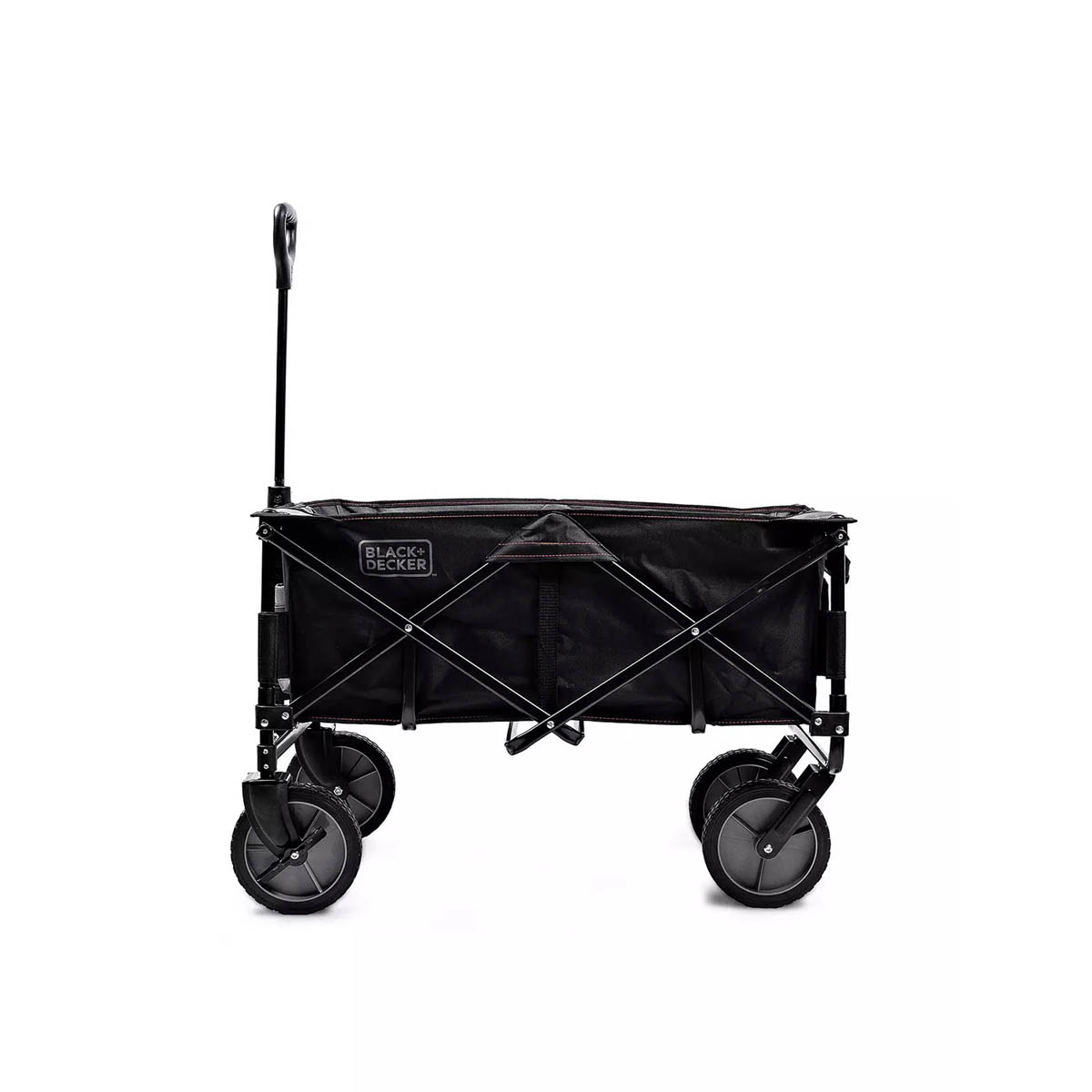 Black+Decker Collapsible Wagon Garden Cart Trolley Wheelbarrow Folding 80kg - Image 3