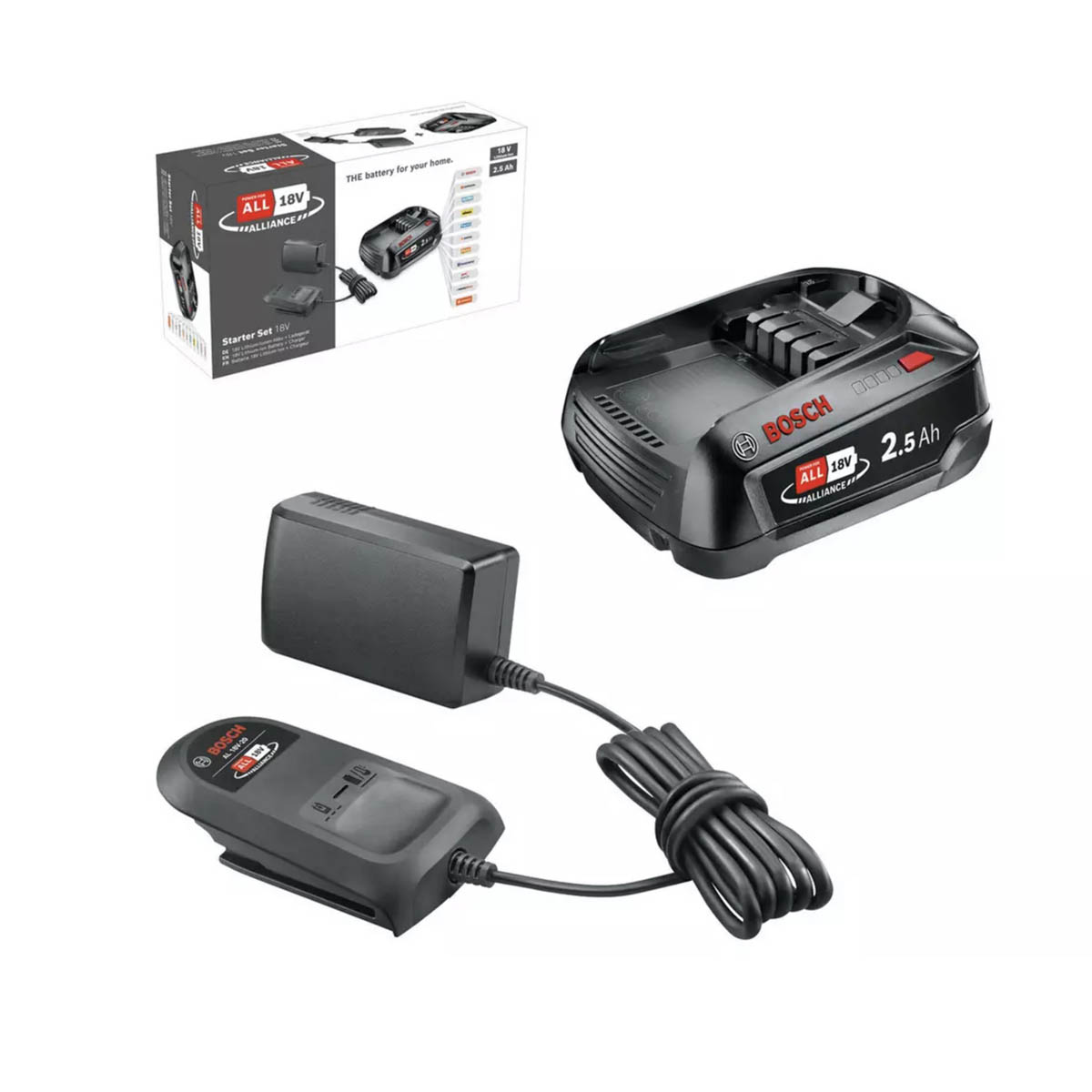Bosch Battery And Charger Set AL 18V-20 18V 2.5 Ah Lithium-Ion Power For ALL - Image 2