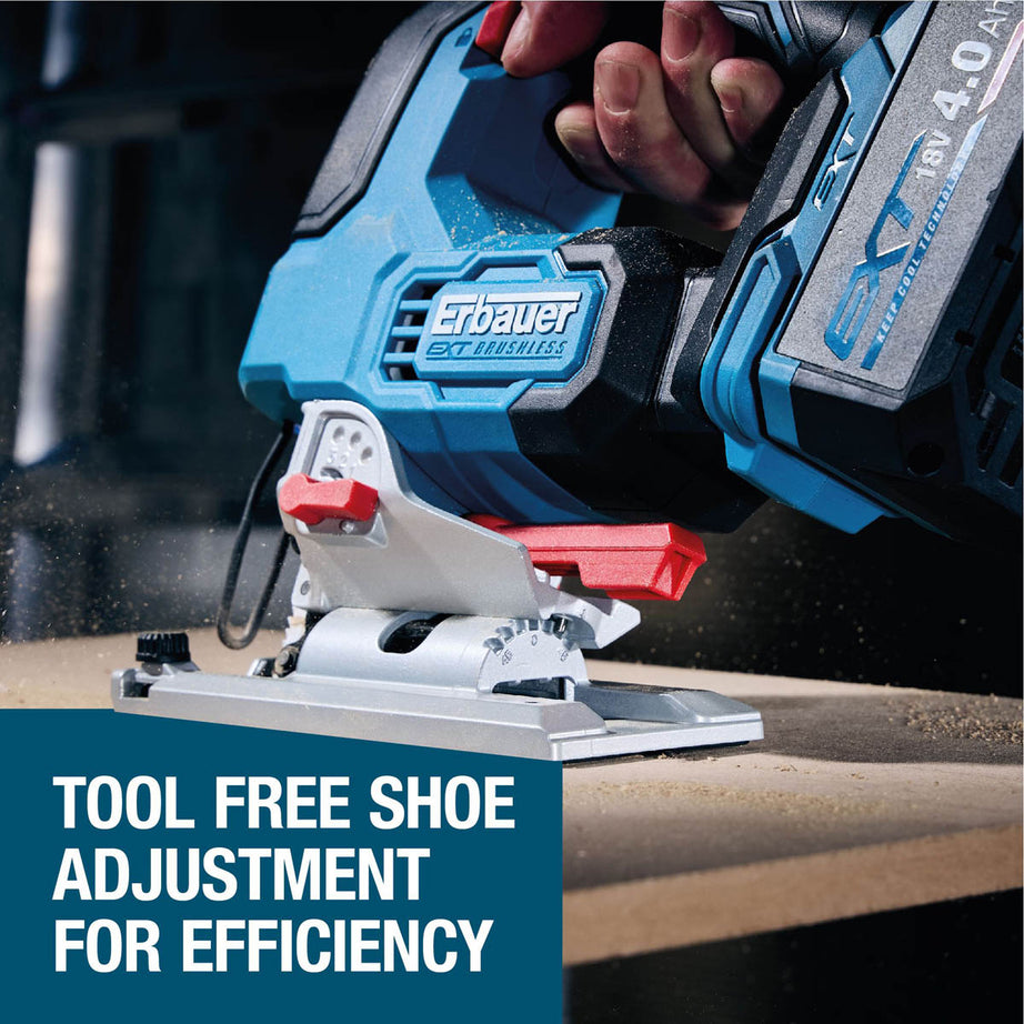Erbauer Jigsaw Cordless 18V Li-Ion ERI1087JSW Brushless Soft Grip Body Only - Image 6