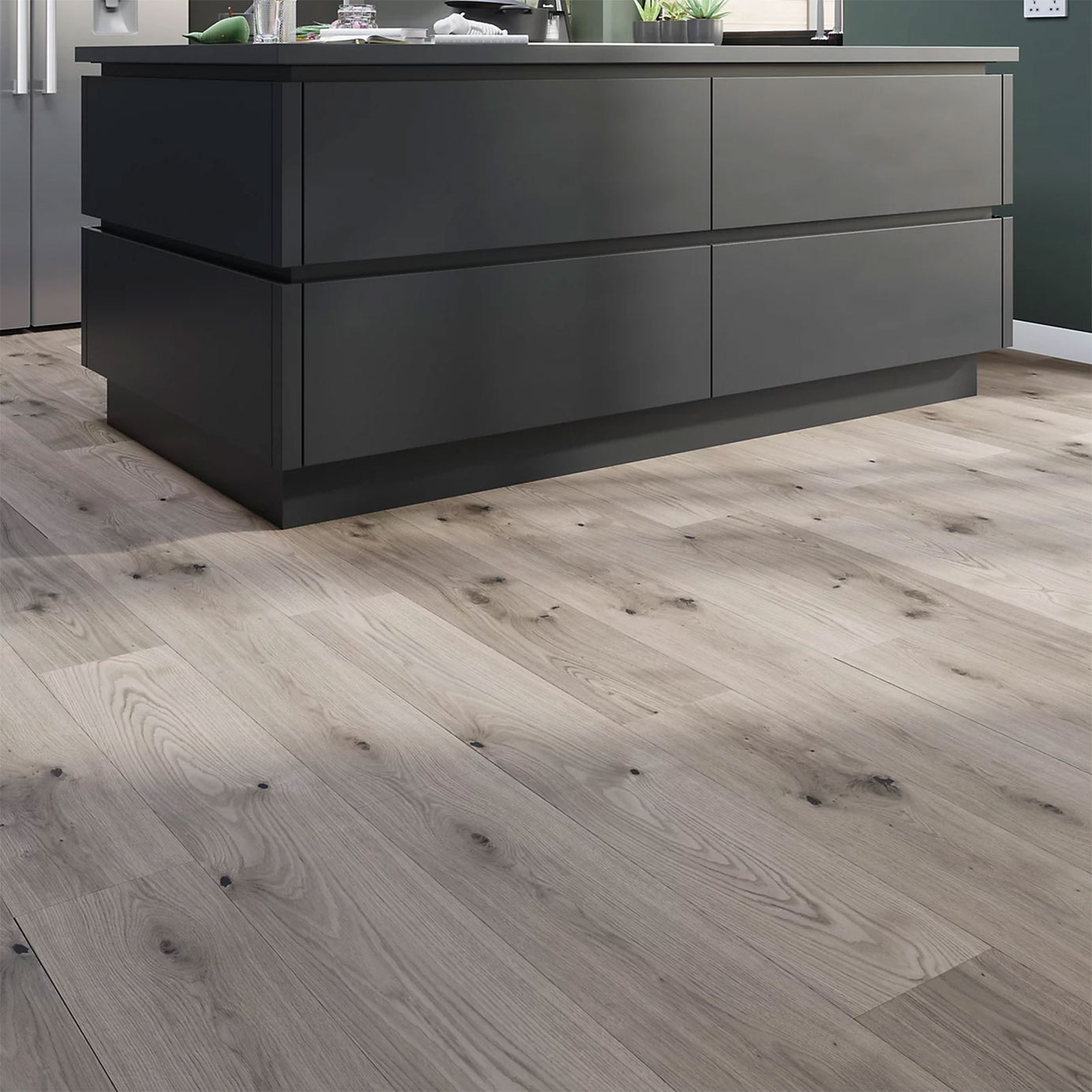 GoodHome Composite Click Flooring Grey Oak 1.98m² Water Resistant - Image 2