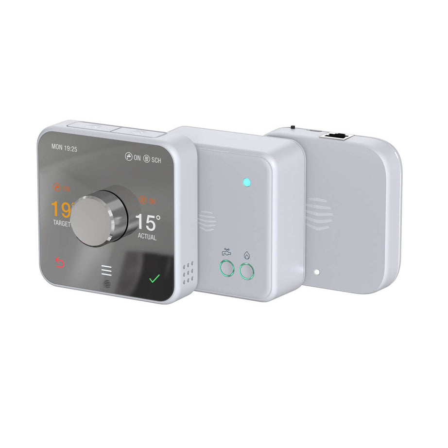 Hive V4 Nano 3 852112 Smart Thermostat, White Silver effect - Image 1
