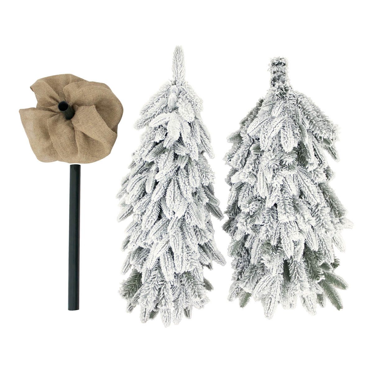 Christmas Tree 5ft Green Artificial Frosted Effect Slim Wrapped Indoor Home - Image 3