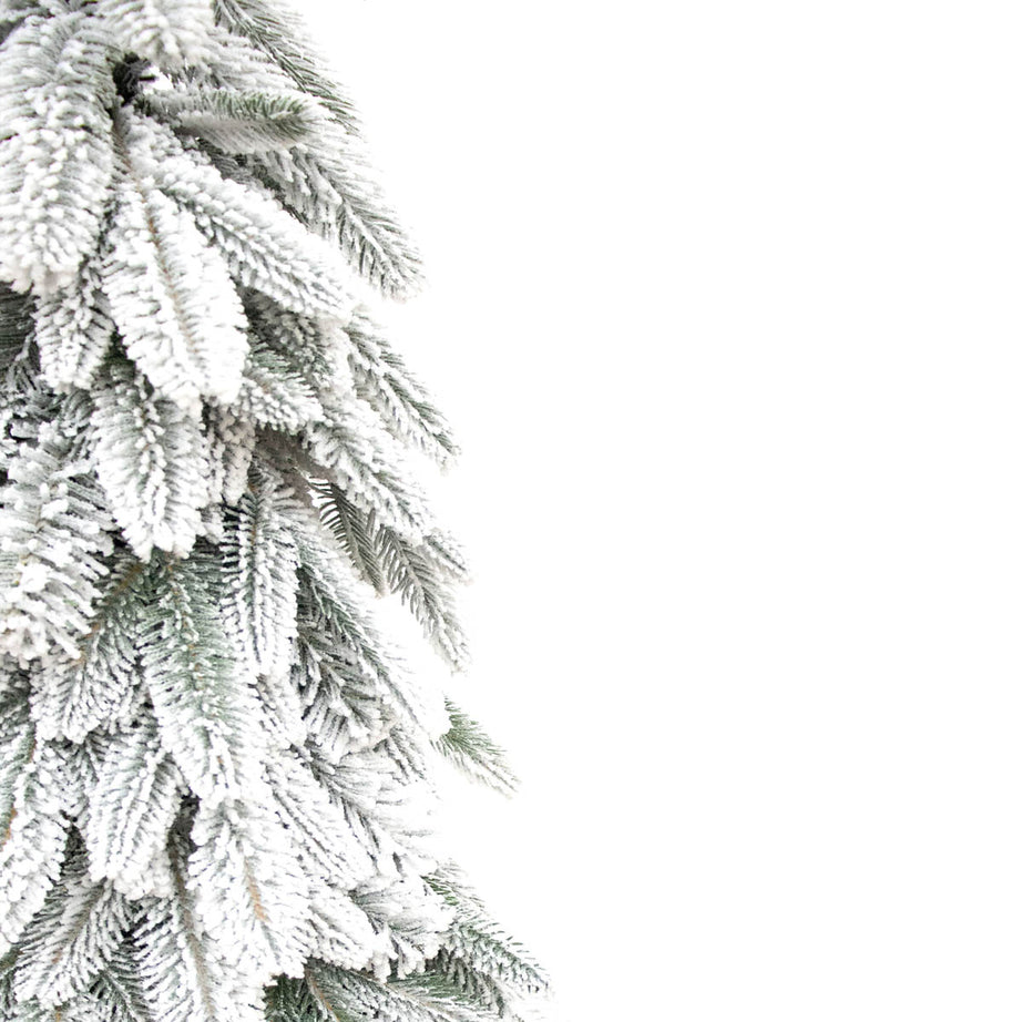 Christmas Tree 5ft Green Artificial Frosted Effect Slim Wrapped Indoor Home - Image 4