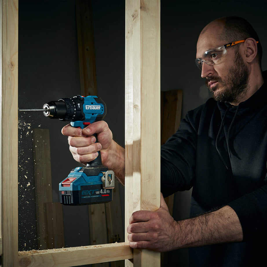 Erbauer Combi Drill Impact Driver Set 18V 2x4Ah Li-ion ERI1092COM/ERI1093IPD - Image 2