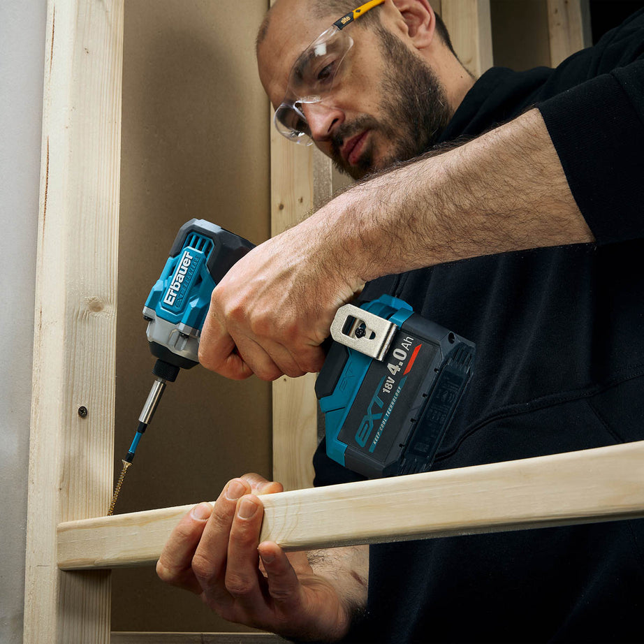 Erbauer Combi Drill Impact Driver Set 18V 2x4Ah Li-ion ERI1092COM/ERI1093IPD - Image 3