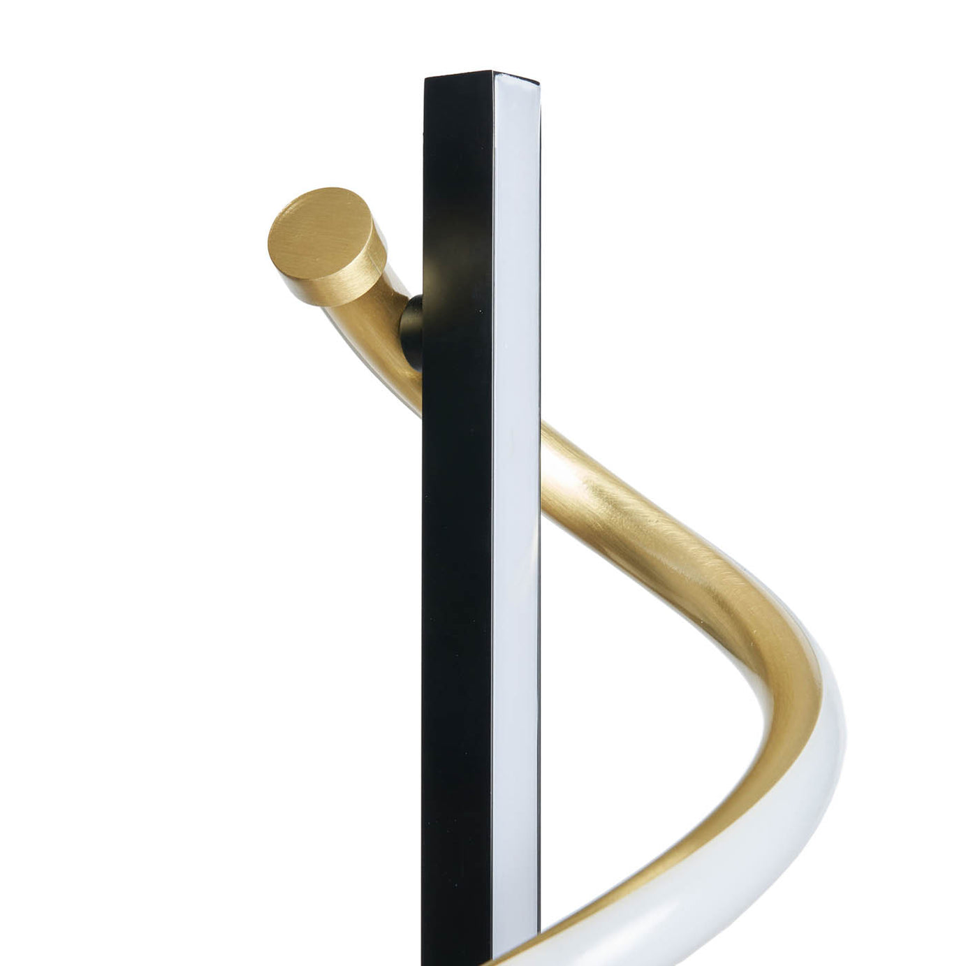 Inlight Table Lamp LED Integrated Spiral Matt Black Brass Finish Modern - Image 6