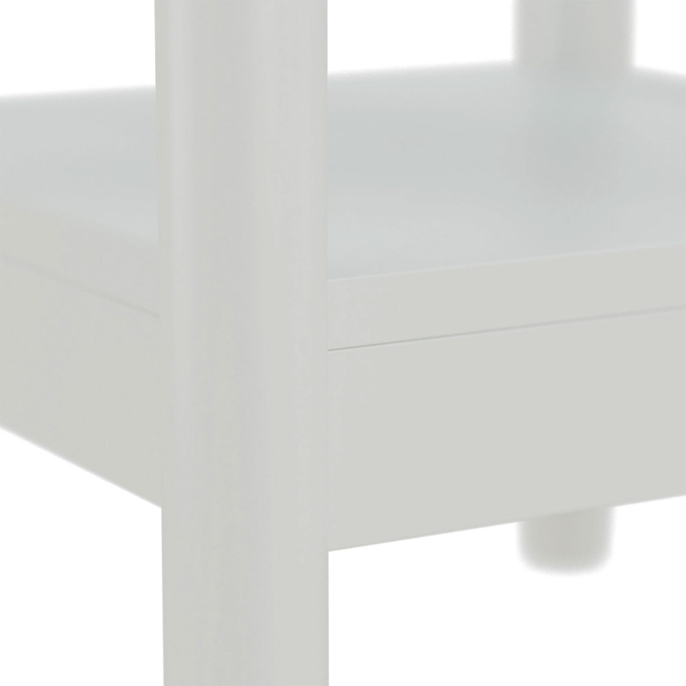Flexi Storage Bedside Chest White Painted 1 Drawer MDF 55x35x35cm - Image 3