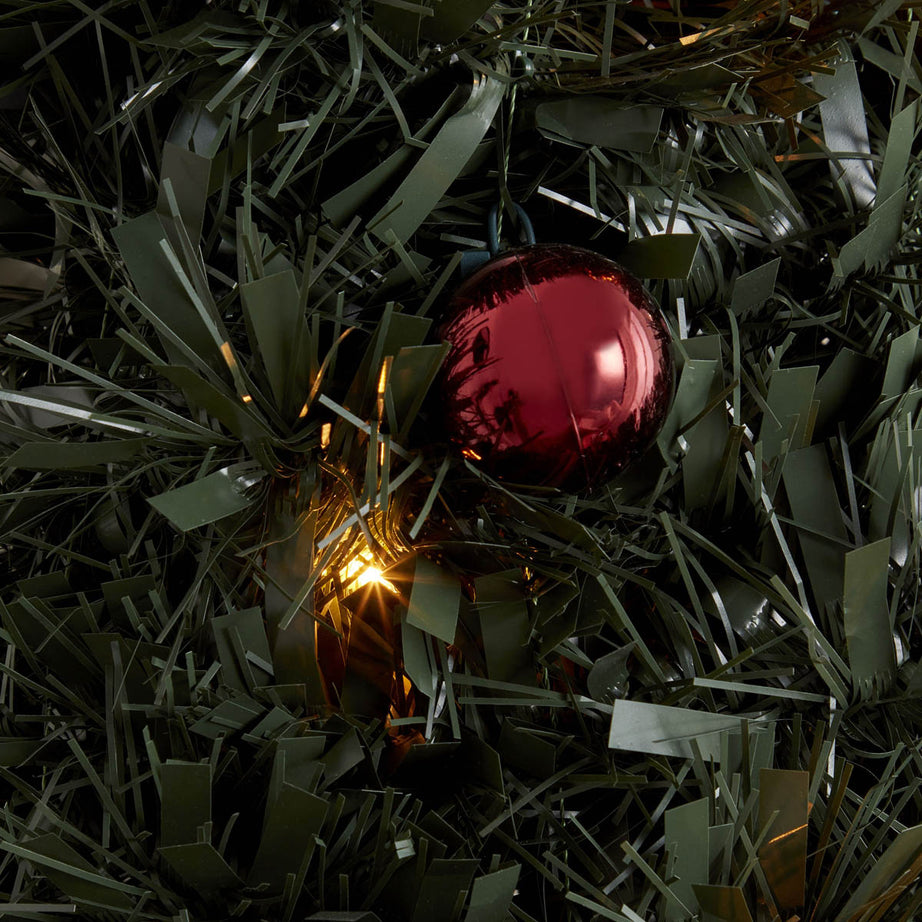 6ft Slim Trevalli Warm white LED Pre-lit Artificial Christmas tree - Green - Image 10