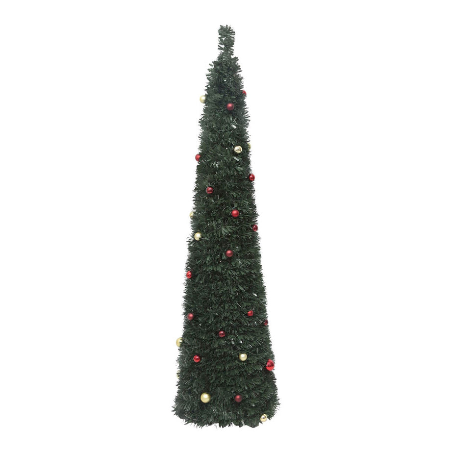 6ft Slim Trevalli Warm white LED Pre-lit Artificial Christmas tree - Green - Image 3