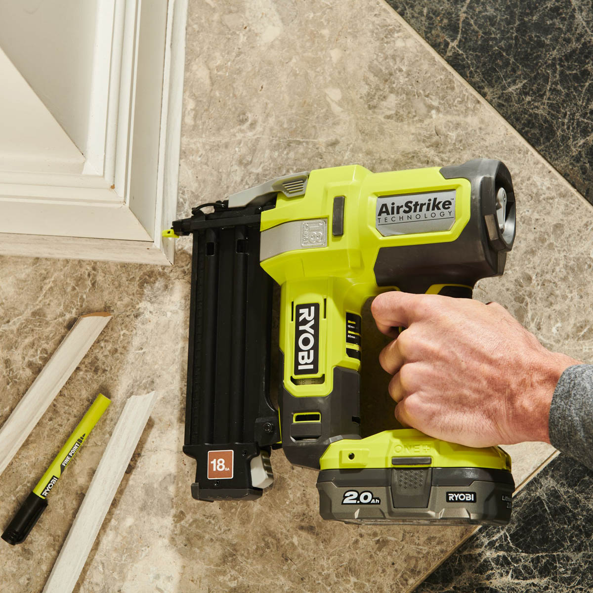 Ryobi Nail Gun Straight Cordless 18V 50mm 1 x 4Ah Li-ion One+ Second Fix - Image 3