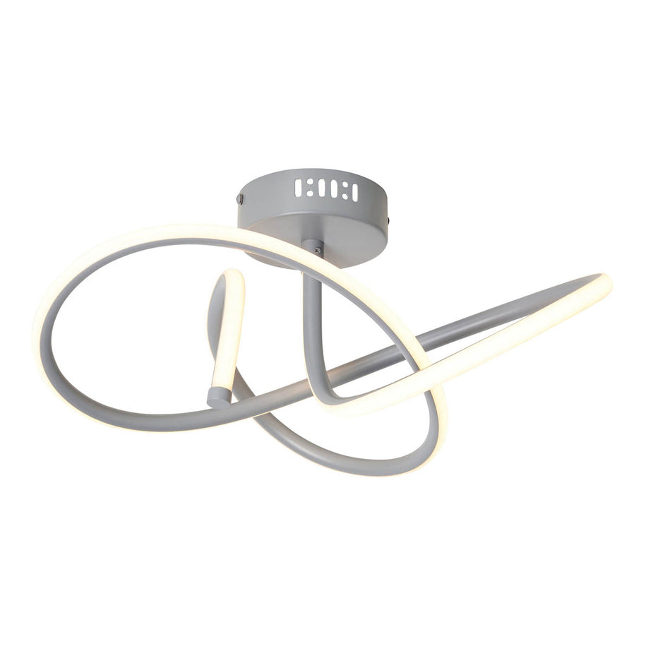 Inlight Ceiling Light LED Warm White Acrylic Aluminium Matt Light Grey Swirl - Image 5