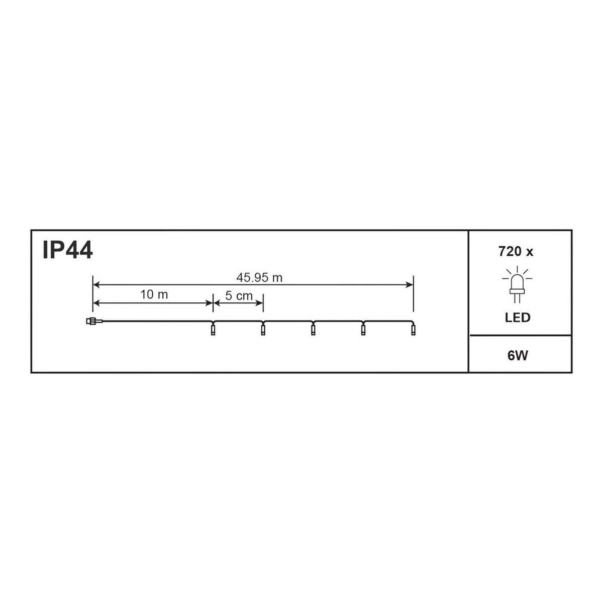 LED Christmas String Lights 720 Ice White Timer Indoor Outdoor Decoration - Image 2