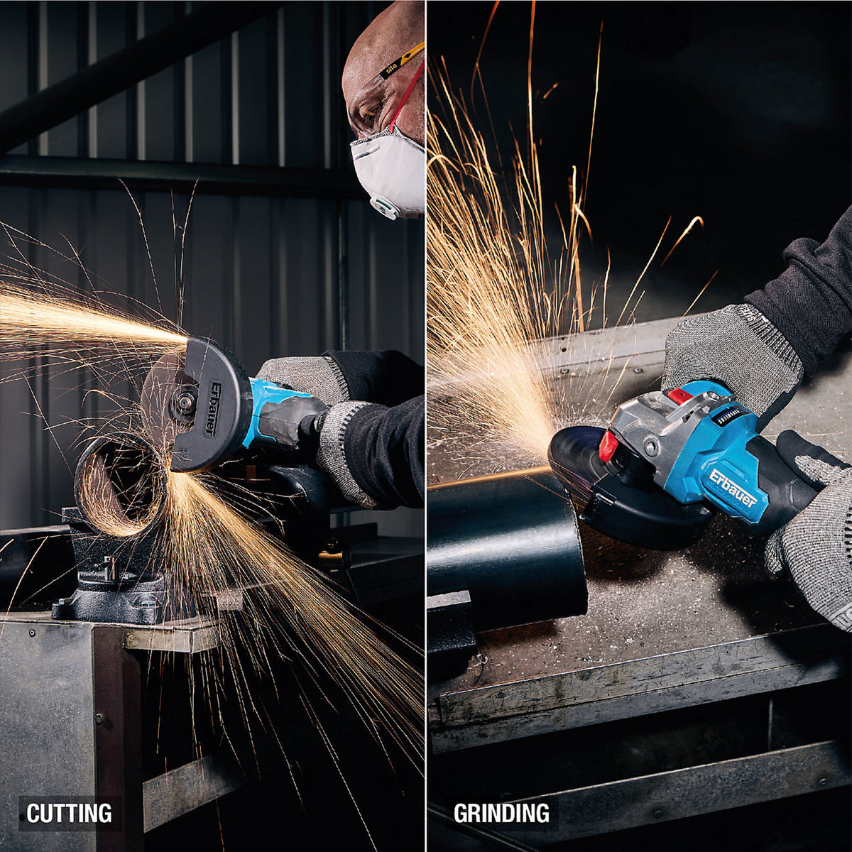 Erbauer Elite EXT 18V Brushless 125mm Angle Grinder Bare Tool ERI1084GRD - Image 7