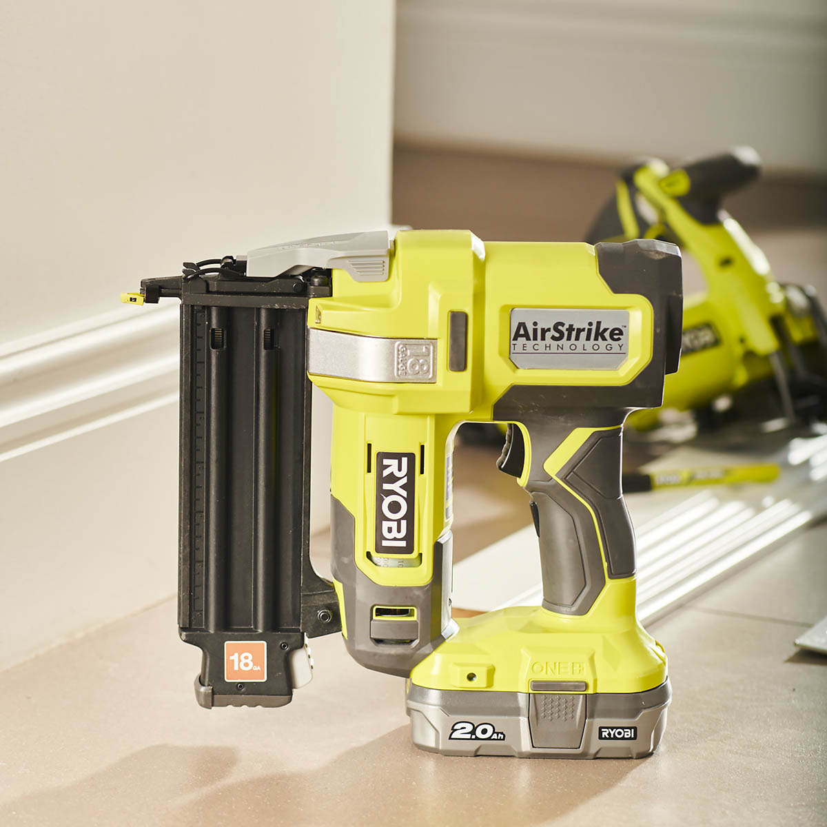 Ryobi Nail Gun Cordless 18V Li-ion R18GN18-0 Second Fix Nailer Compact Body Only - Image 4