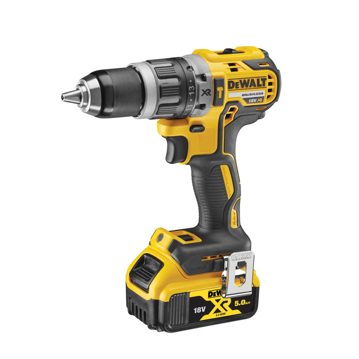 DeWalt Combi Drill Cordless DCD796P1-GB Compact Powerful 18V Li-Ion 1 x 5Ah - Image 1
