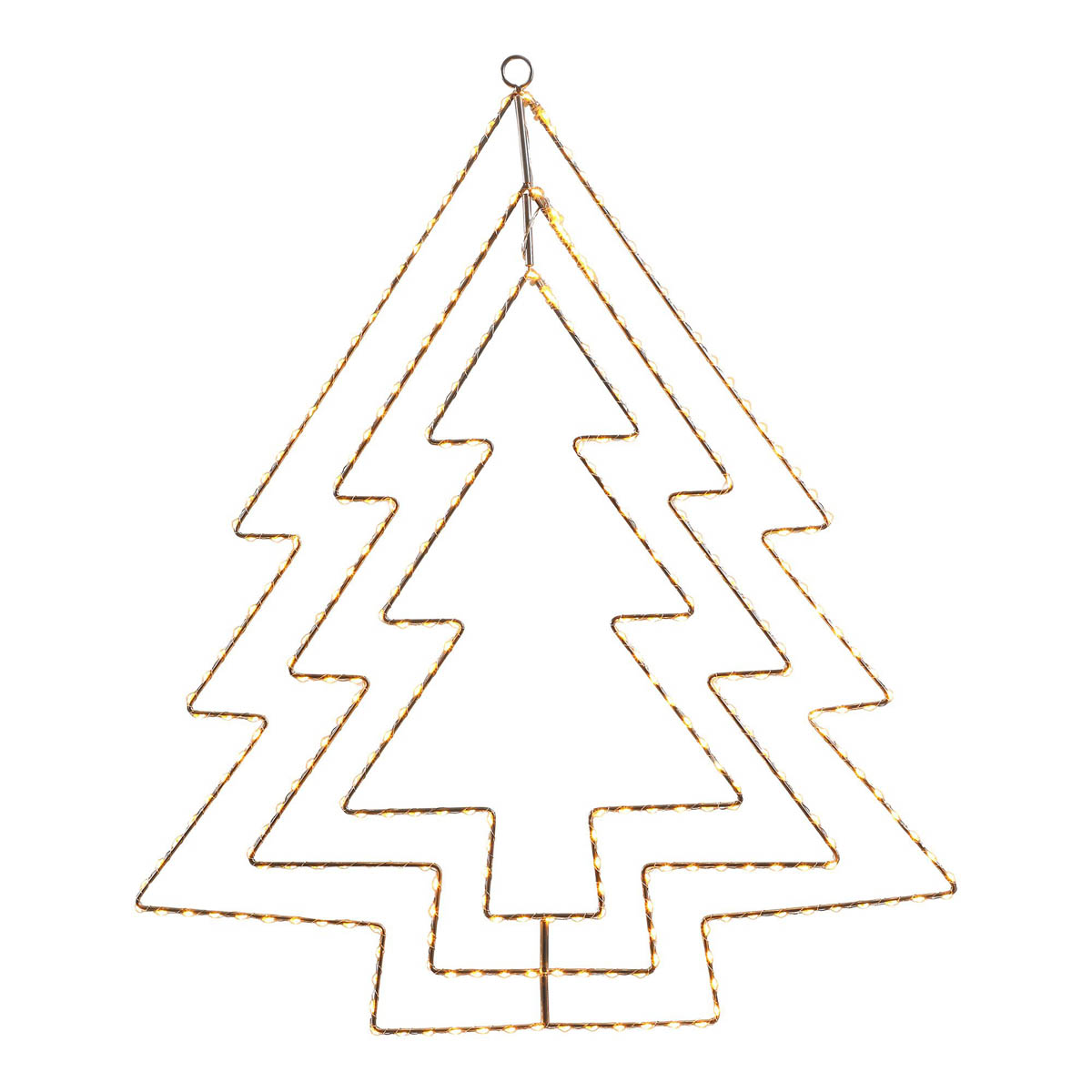 LED Christmas Tree Silhouette Wire Ice Or Warm White Indoor Outdoor Decoration - Image 3