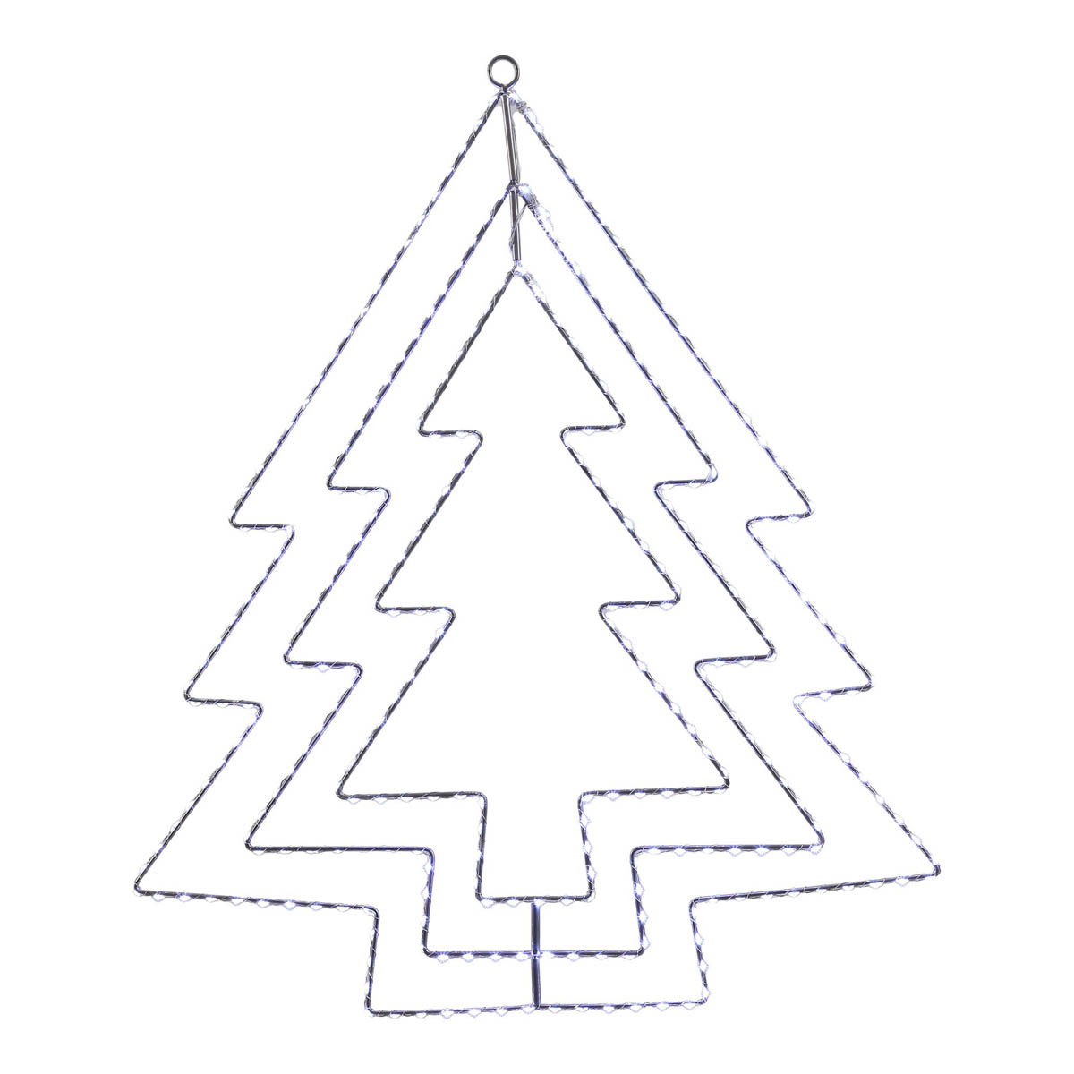 LED Christmas Tree Silhouette Wire Ice Or Warm White Indoor Outdoor Decoration - Image 8