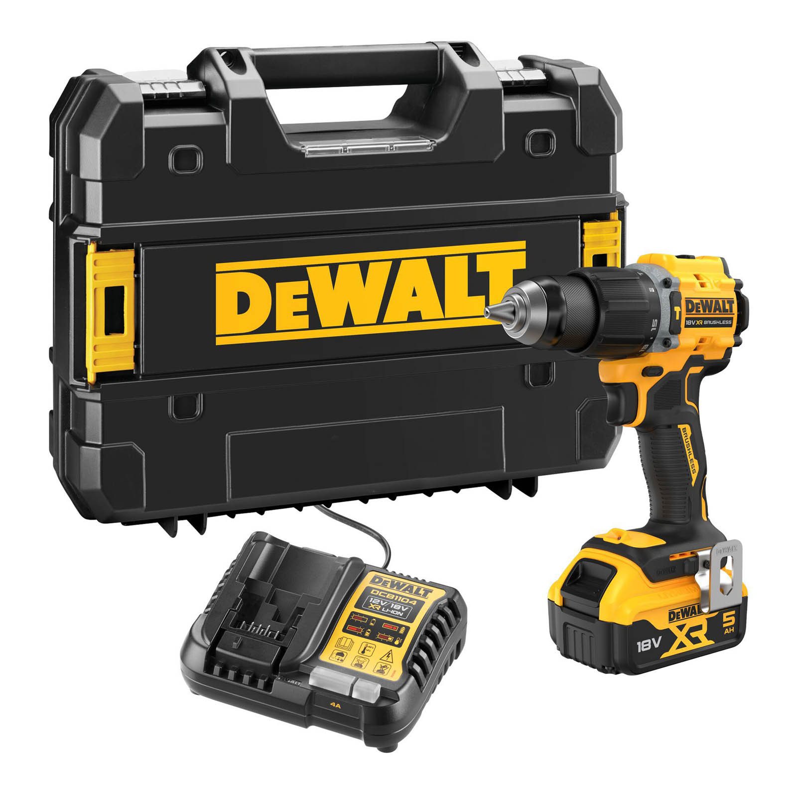 DeWalt 18V Li-ion XR Brushless Cordless Combi drill (1 x 5Ah) - DCD789P1T-GB - Image 1